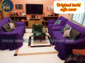 Sofa Cover 2 + 2 + 1 = 5 Seater Stitched Spandex Fabric (Customize Design) - sofa cover marron. 