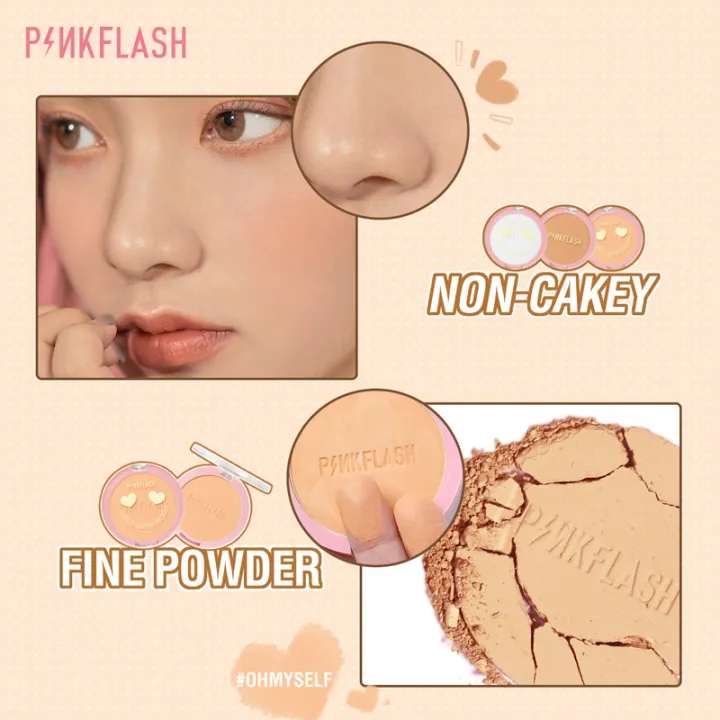 PINKFLASH%20Lasting%20Matte%20Pressed%20Powder%205.5gm%20(PF-F08)%20-%20Image%204