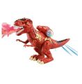 Smoke Armor Tyrannosaurus - RED , BROWN Battery Operated Dinosaur Toys With Exciting Light and Sound , Moving Dino Joints , Electronic Trex Action Figure Toy for Children's , Ideal for Kids Gift. 