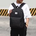 Solid Color Travel Backpacks Preppy Style Men School Bags Laptop Knapsack.