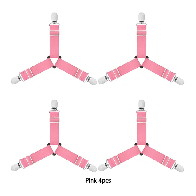 4Pcs/set%203%20Clips%20Adjustable%20Bed%20Corner%20Holder%20Bed%20Sheet%20Fasteners%20Mattress%20Cover%20Clips%20Heavy%20Duty%20Bedding%20Sheets%20Elastic%20Straps%20-%20Image%202
