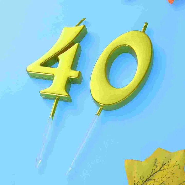 2pcs%2016/18/21/40%20Birthday%20Number%20Decoration%20Bithday%20Cake%20Topper%20Candles%20Party%20Supplies%20Golden%20Number%20-%20Image%203
