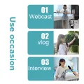 Wireless interview microphone Mobile SLR camera dedicated to news reporters outdoor street noise cancelling handheld microphone. 