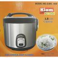 KIAM Rice Cooker SS Delux (JB) 1.8 ltr DJBS-302. 