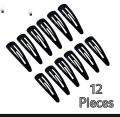 36 Pieces Cute 5cm Hair Clip Pin Metal Snap Black Headbands For Girls Hair. 