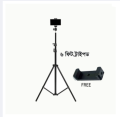 6 feet tripod stand for Ring Light, Videography, Photography, Tiktok, Studio Lighting, Equipment and Multipurpose Usage Markhor Traders.