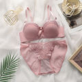 Khapsu Premium Quality Women's Lace pushup wired Bra Panty Set. 