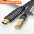 USB to RJ45 Console Cable RS232 Serial Adapter for Laptop Computer Cisco Router USB RJ 45 8P8C Converter Console Cable 1.8m 3m. 