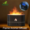 250ml Flame Humidifier 1/3/5H USB Smart Timing LED Electric Aroma Diffuser Simulation Fire Night Lamp. 
