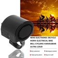 Waterproof Bicycle Alarm Electric Warning Bell Loud Horn - Black. 