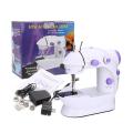Mini Sewing Machiane - Dual Speed Portable Mini Electric Pedal Double Threads Rewind Swing Machine.