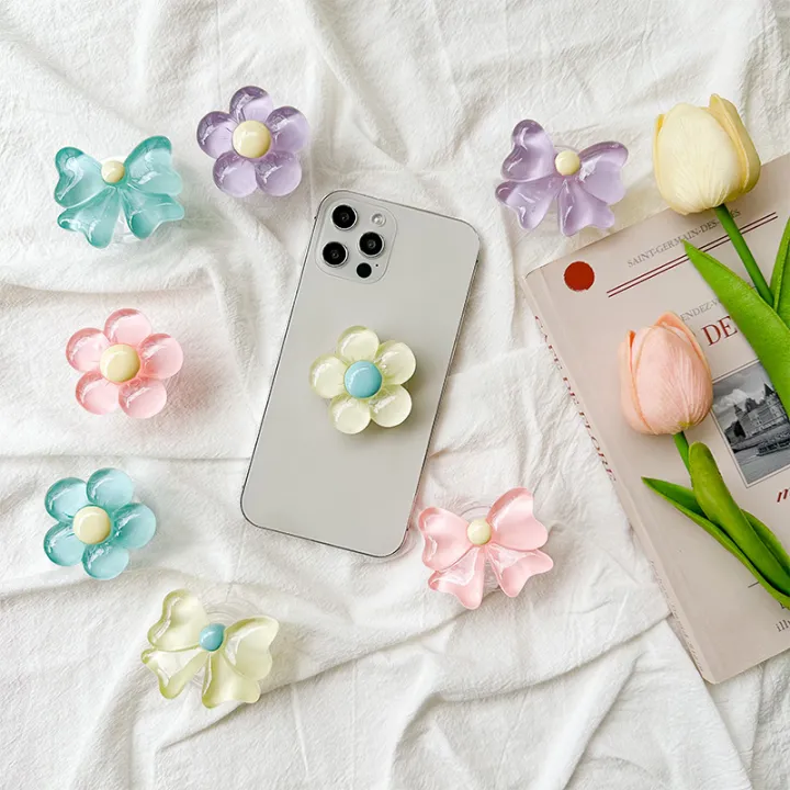 Cute%203D%20Flower%20Bow%20Mobile%20Phone%20Grip%20%7C%20Small%20Fresh%20Ins%20Style%20Airbag%20Bracket%20%7C%20Retractable%20Pop%20Socket%20Ring%20Holder%20-%20Image%209
