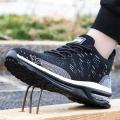 Breathable Men Work Safety Shoes Steel Toe Cap Air Cushion Working Boots Construction Indestructible Work Sneakers Men Shoes. 