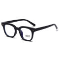 Black frame glasses myopia plain frame gm anti-radiation and anti-blue light glasses for women fashion eye frame flat glasses for men.
