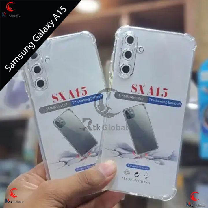 Samsung Galaxy a15 Transparent Soft Flexible Clear TPU Back Case Cover