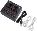 BM-800 Condenser Microphone Full Studio With V8 Sound Card Audio Interface External Usb Live Microphone Sound Card with Bluetooth Function with Smartphones Connections Full Package Setup for Youtuber/ Bloger/Siging/ Studio Recording.