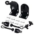 Cordless Bracket Kit, Universal Replacement Mounting Bracket for Outdoor/Indoor Sun Blind Black Easy to Use. 