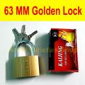 Golden Padlock tala heavy security 63 mm curve keys. 