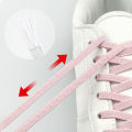 1 Pair Elastic No Tie 110cm Shoelaces Buckle Metal Lock Shoe Laces for Kids Adult Sneakers Shoe Accessories Wholesale. 