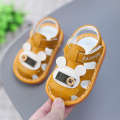 Summer girl little princess boys soft soled baby walking shoes, 0-1 3 years old, children cry, shoes make a sound.