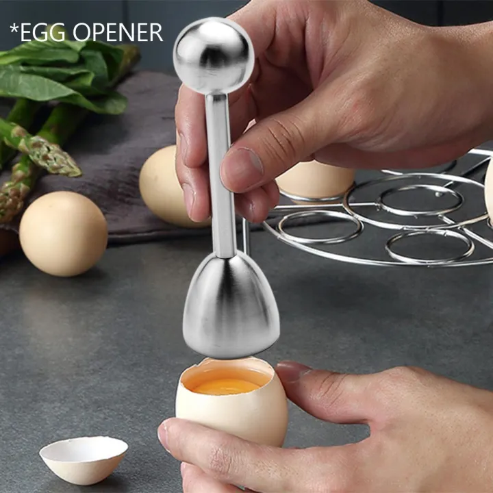 Egg Cracker Topper Set – Soft Hard Boiled Eggs Separator Tool