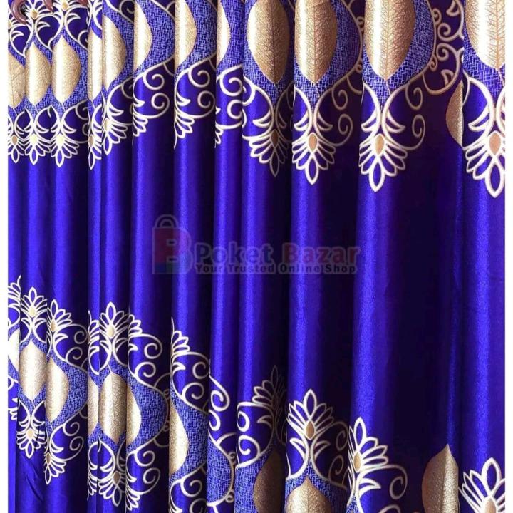 Synthetic Curtain Door and Window Pordha- ( 4 kuchi -1pis) Color Multicolor from -Tammim Shop