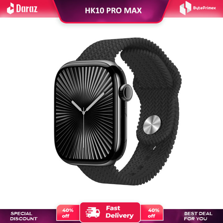 HK10 PRO MAX + Plus Smart Watch Ai 4GB ROM Series 10 AOD Display Smartwatch Local Music Album Men AMOLED Bluetooth Call Sportwatch