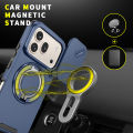 lthmy for Honor 600 Pro Casing Sliding Window Ring Phone Case Bracket Shockproof Protection Stand Holder Anti Fall Hard Back Cover.