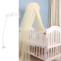 【Best Price Guaranteed】 Bed Dome Cots Accessories Mosquito Net Stand White Round Bed Net Holder Stand Durable Mosquito Bar Frame Baby Kids Room. 