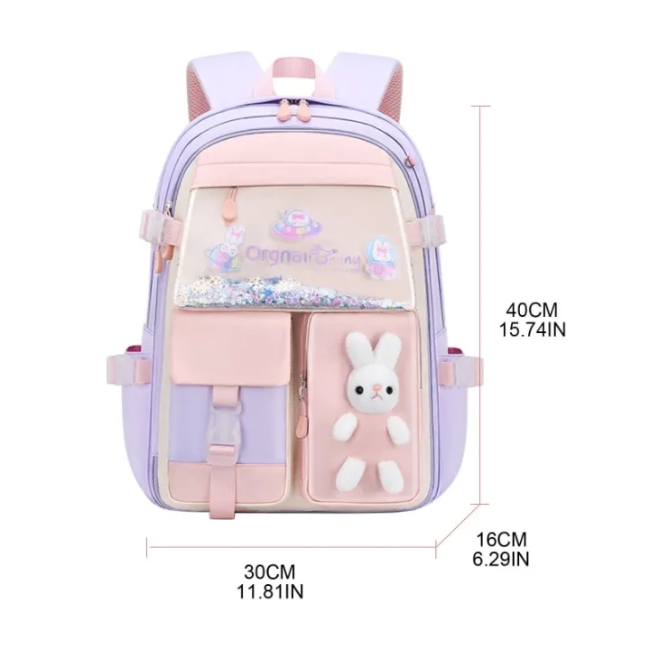 Kids%20Backpack%20Cute%20Girls%20Bookbag%20Lightweight%20School%20Bag%20for%20Elementary%20Students%20Women%20Travel%20Back%20Pack%20Sequins%20Decor%20-%20Image%206