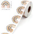 Rainbow Thank You Label Stickers 1.5 inch Round Adhesive Label small Business Sticker for Envelope Card gift Packing Decor.