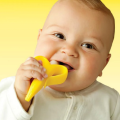 Baby Toothbrush and Banana Teether,Soothing Pain Relief Soft Baby Teething Toy,Silicone Training Finger Toothbrush for Babies,Toddlers,Infants,Natural Organic BPA Free. 