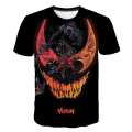 Marvel Boys Clothes 2023 New Kids Summer Venom Print Boy Short Sleeve T-shirt 3D Print T Shirt Casual Breathable Funny T Shirts. 