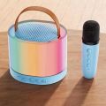 K52 RGB Wireless Karaoke Speaker Portable Bluetooth Music Machine with singel Mic | Fun Gift for Kids & Family. 