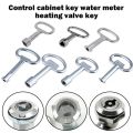 1PC Universal Key Multifunction Wrench Metro Trains Key Lock Elevator Door Key Electric Cabinet Keys For Triangular Panel Lock#. 