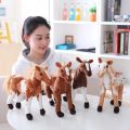 30cm Simulation Horse Plush Toys Cute Stuffed Animal Zebra Doll Soft Realistic Horse Toy Kids Birthday Gift. 
