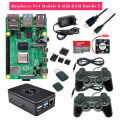 Raspberry Pi 4 2GB 4GB RAM Game kit with USB Gamepad Joystick Acrylic Case SD Card Power Supply for Raspberry Pi 4 Model B Pi 4B. 