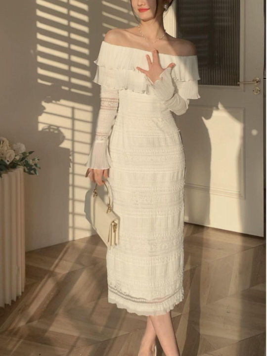 synthetic one piece dress