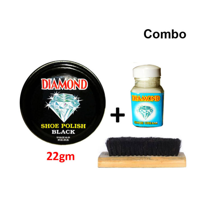 Whimsical Versatile -Choice and Remark -22gm Small Black Shoe & Boot Polish With Shoe Cream and Shoe Brush Combo Set- Avant-garde