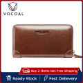 【beauty code store】(New) men long wallet fashion wallets purse PU leather handbag large capacity card holder long purse zipper money bag long wallet for men.