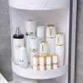 360 Degree Rotating Kitchen Toilet Shelf Corner Bathroom Storage Rack Cabinet. 