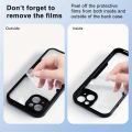 360 Full Body Front Back Clear Case For iPhone 13 14 11 12 Pro Max XS X XR 15 Plus Luxury Silicone Bumper Shockproof Back Cover.
