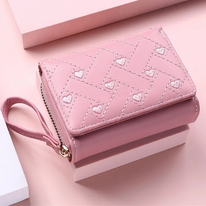 Cute Leather Small Wallet Women Luxury Brands Mini Purse Luxury