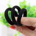 50Pcs Pure Black Hair Bands Rubber Band Elastics Girl Women Tie Gum Headband Hair Ban Elastic Hair Ties.