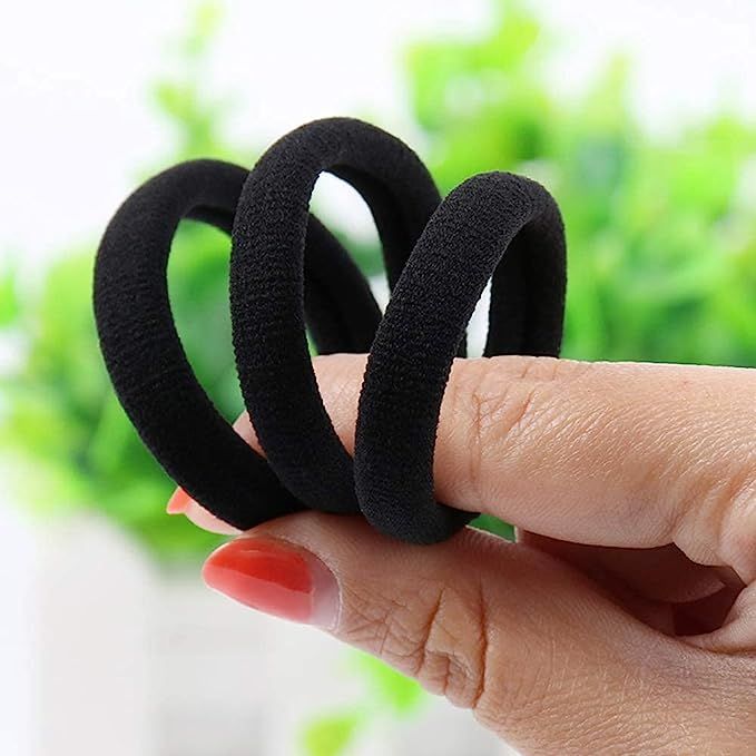 50Pcs%20Pure%20Black%20Hair%20Bands%20Rubber%20Band%20Elastics%20Girl%20Women%20Tie%20Gum%20Headband%20Hair%20Ban%20Elastic%20Hair%20Ties%20-%20Image%205