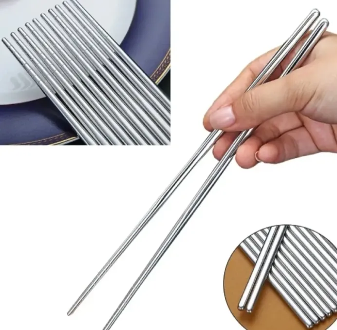 1/%202/3/%205%20Pairs(%201Pair%20=%202Pcs)%20Stainless%20Steel%20Chopsticks%20Set%20Chinese%20Metal%20Non-slip%20Steel%20Chopstick%20Kit%20Reusable%20Food%20Sushi%20Sticks%20Kitchen%20Tools%20-%20Image%202