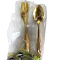 12-piece set of gold stainless steel spoons 6pcs Tea +6pcs frock for the kitchen..