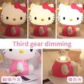 Hello Kitty 3D LED Small Night Lamp Touch Plug-in Baby Feeding home Bedroom Dreamy Sleep Light Eye Protection Bedside Room Decor. 