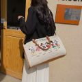 Disney Luxury Brand Travel Bag Mickey Cartoon Luggage Canvas Bag Mommy Bag Large Capacity Handbag Ladies Storage Bag Suitcase.