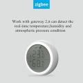ZigBee Temperature and Humidity Sensor With LCD Screen Display working with Hub, Powered Smart Life High-fidelity design exquisite workmanship. 